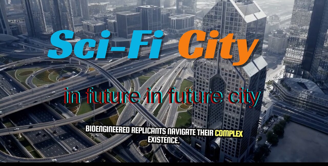 Sci-fi city in future in future city