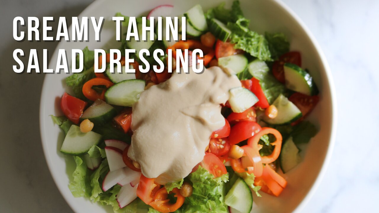 Homemade Creamy Tahini Salad Dressing that You Can Make Yourself