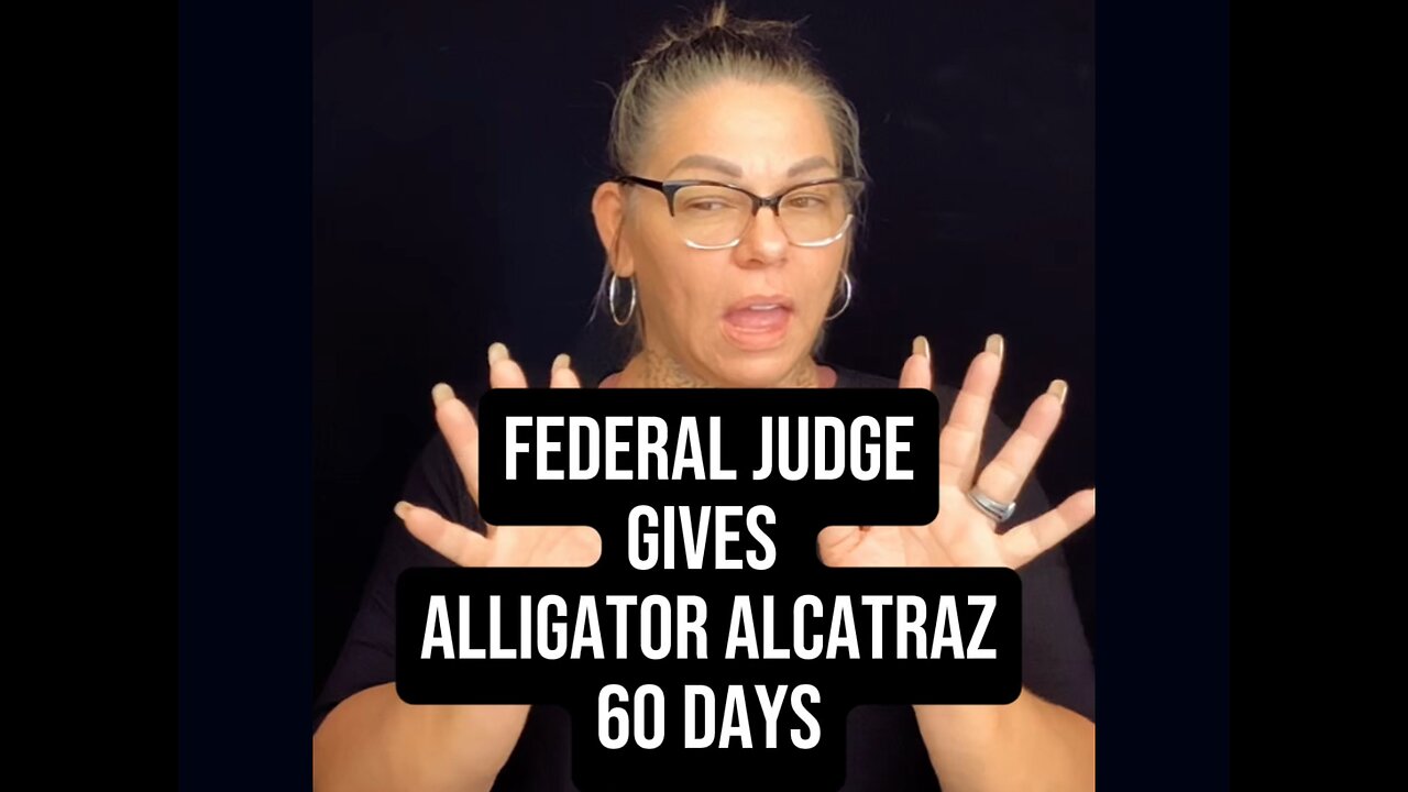 Federal Judge Gives 60 Days Alligator Alcatraz 🤯 #asl #signlanguage #deaf