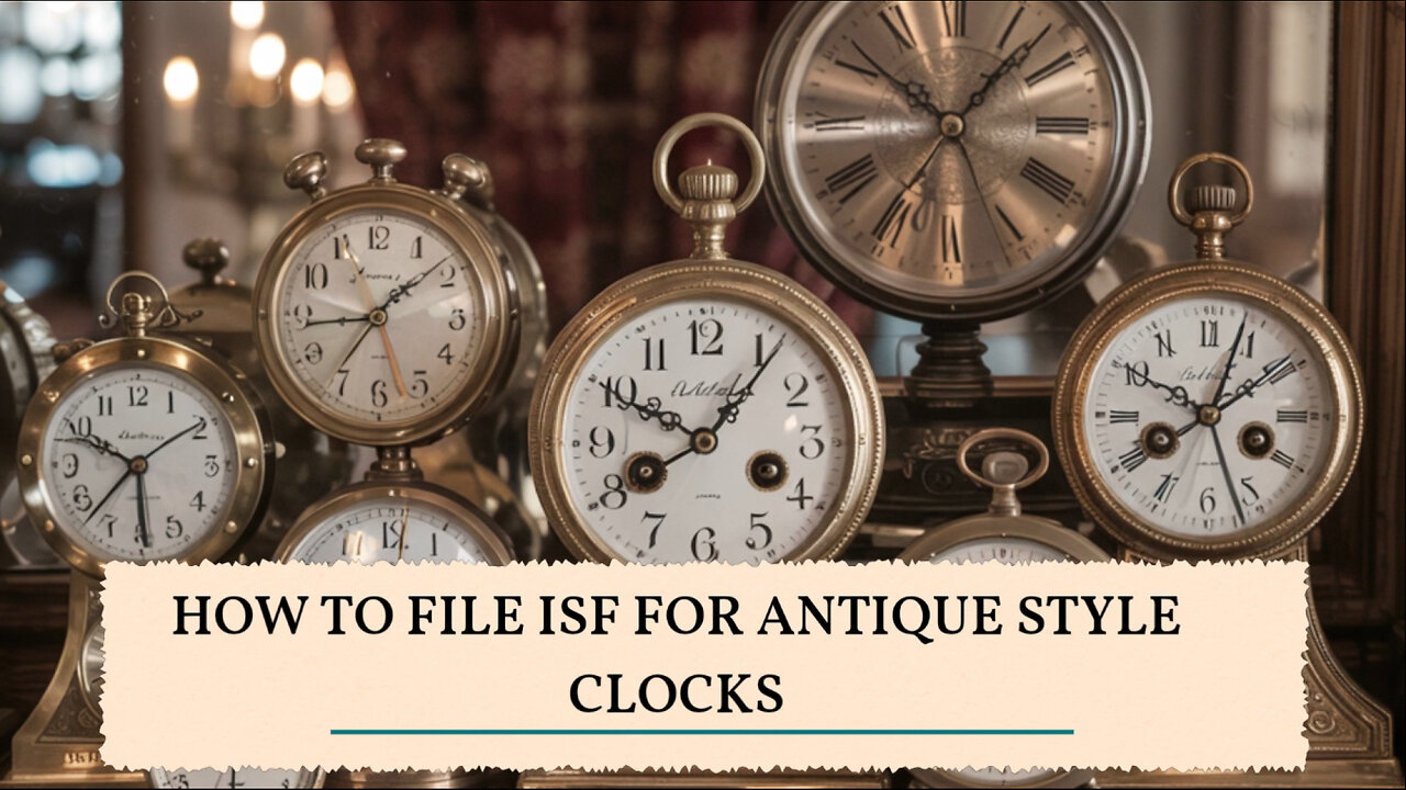 How To File ISF For Antique Style Clocks