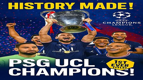 Psg won their 1st ever ucl title💙⚽⚽