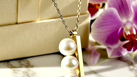 TASAKI NECKLACE K18 YELLOW GOLD PEARL