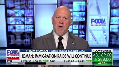 Tom Homan: "We need that Big, Beautiful Bill passed. We need more resources. We need more agents..."