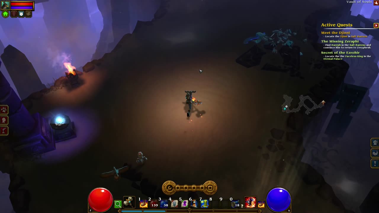 Torchlight II - Vault of Souls - Faceless King - The King in Masks - Boss Fight [Engineer]