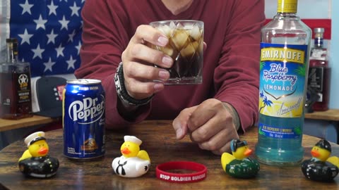 William Wilson - Smirnoff Blue Raspberry Lemonade Vodka & Dr Pepper Dark Berry Soda
