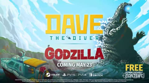 Dave the Diver x Godzilla - Official DLC Launch Trailer-MFkfbPjTFQg-299+140