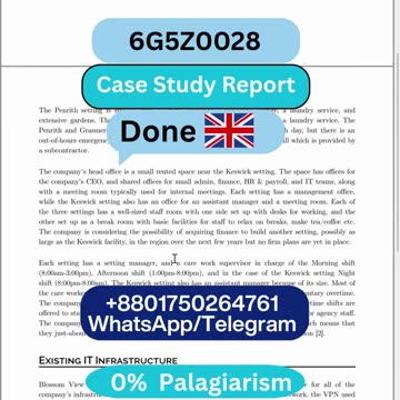 Student Work (Report) | 6G5Z0028 Software Development Processes Case Study | MMU UK