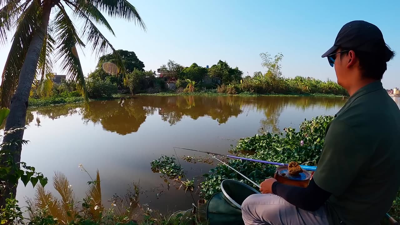 Catching Redfish in the Shallow River Delta
