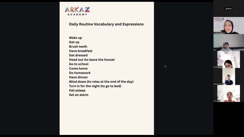 Daily routine Class (2)