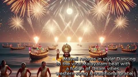 Maveli returns in style! Dancing to the viral Malayalam beat with a fusion of Onam vibes