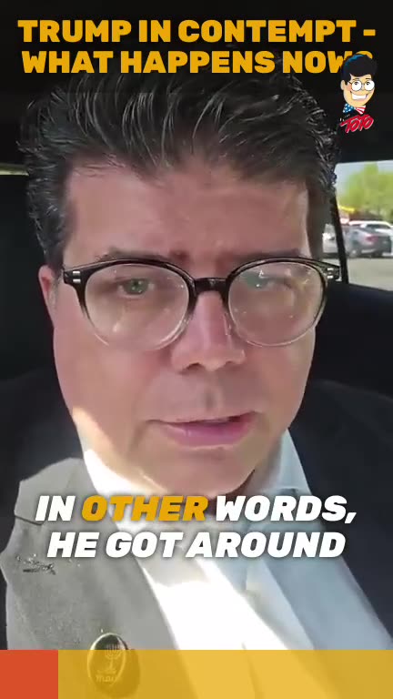 Trump Held in Contempt? WHAT NOW? Professor Toto Answers !!!