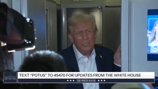A change in tone - President Trump Gaggles with Press on Air Force One, Oct. 24, 2025