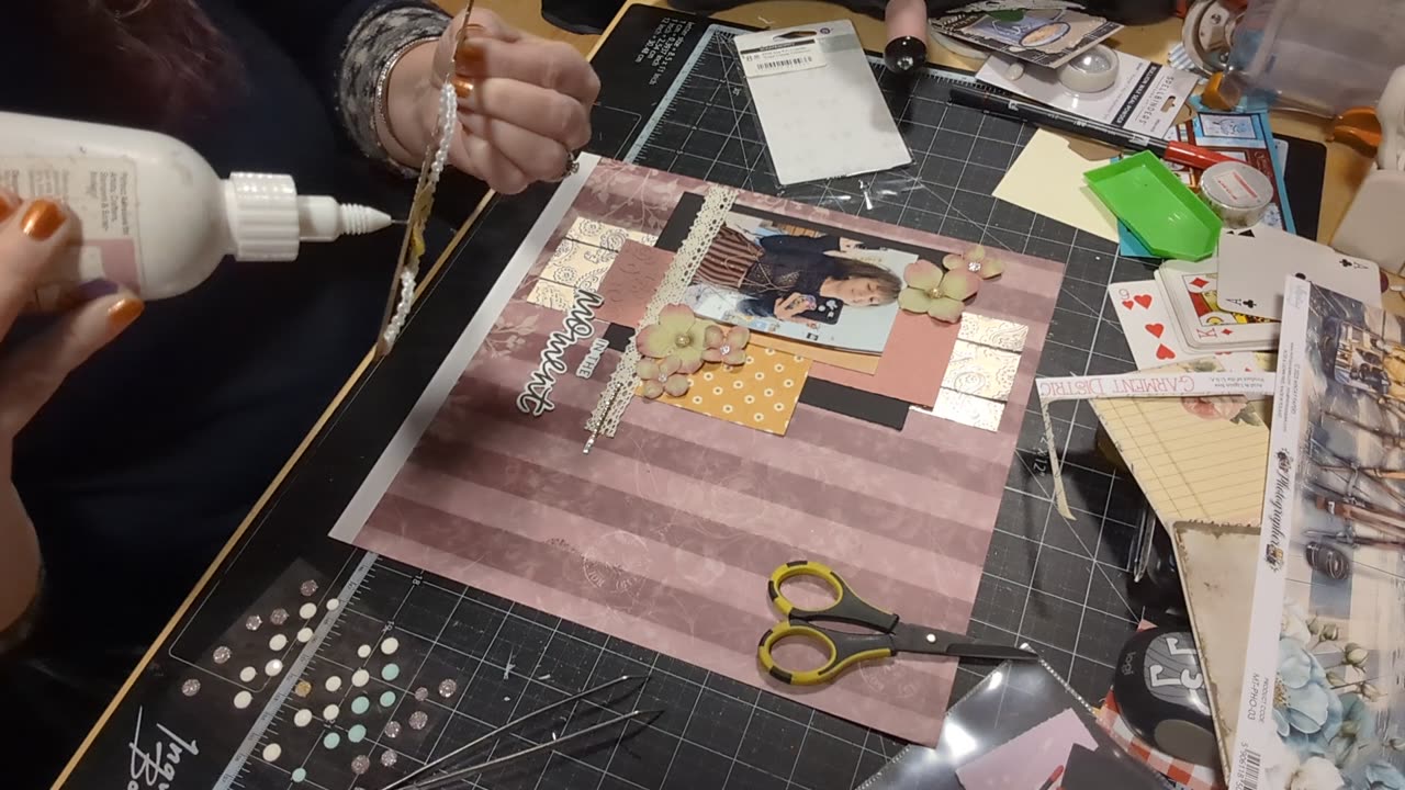 Embossing folder embellishments