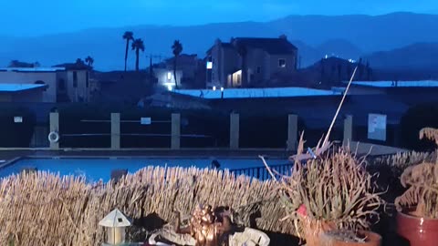 A Storm is coming. The rain is coming down. Always a good omen in the Desert Southwest.