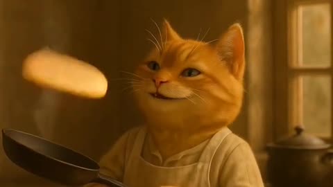 Orange cat cute - 720p