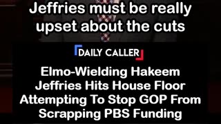 Elmo Wielding Hakeem Jeffries Attempts To Stop GOP From Scrapping PBS Funding