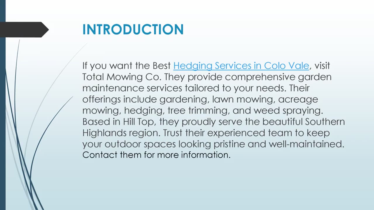 Best Hedging Services in Colo Vale