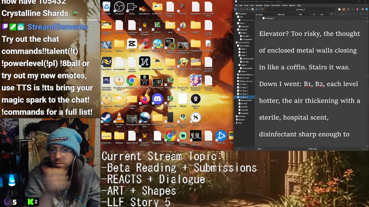 Beta Reading + REACTS + Commentary + Wheel of Time! Writing: Dialogue | Drawing: Shapes | Blue Horror Stories #5 PREMIERE !Subreddit