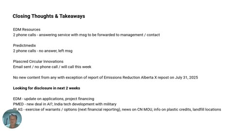 Small Cap Stock Update