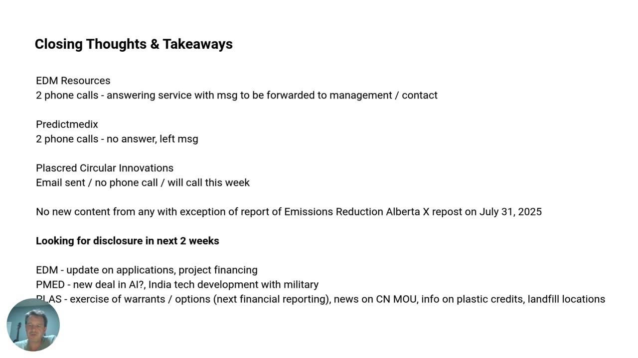 Small Cap Stock Update