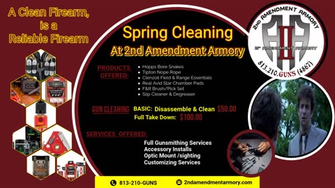 🧽 🔫 Spring Cleaning at 2nd Amendment Armory – Because a Dirty Gun is a Deadly Risk!🧽🔫