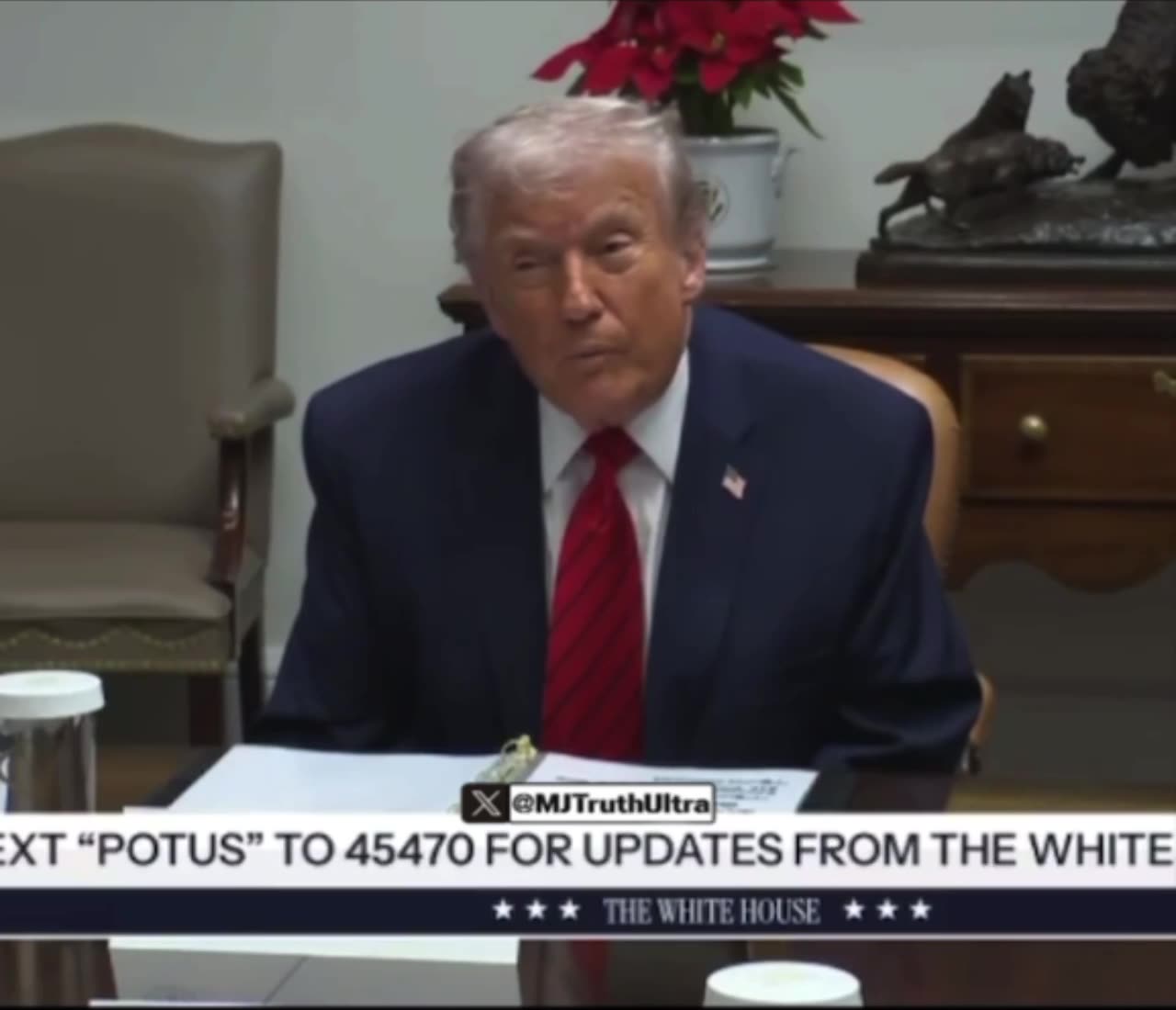 President Trump announces the United States just seized an Oil Tanker off the coast of Venezuela