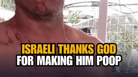 "Thanks to God for making me poop."