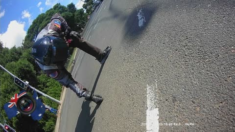 Aussiecams - Rider down after this drivers poor judgement! Toowoomba