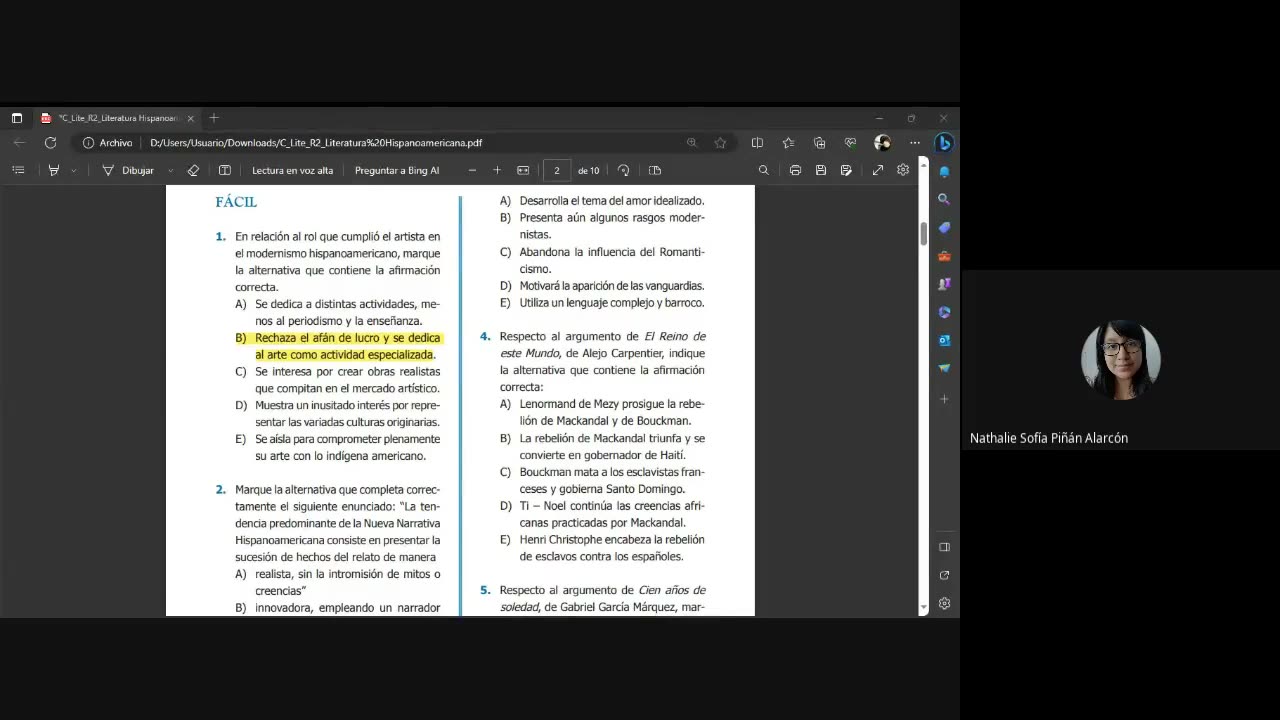 PAMER SEMESTRAL 2023 | Repaso 2 | Literatura