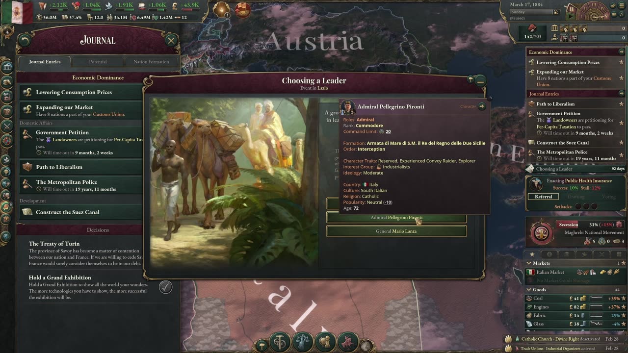 Italy Shall RISE! l Victoria 3 1.9 + Charters of Commerce l Episode 4