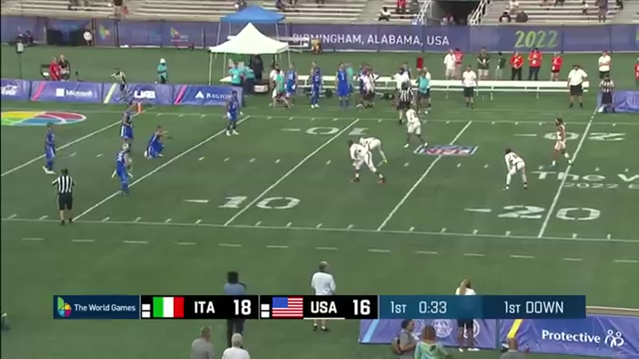 U.S.A. vs. Italy Men's Flag Football Championship at 2022 World Games Highlights