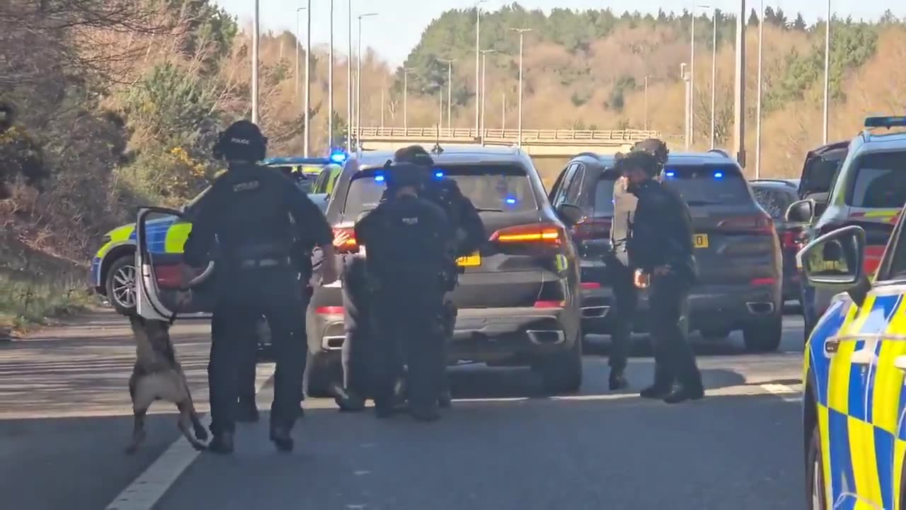 A gunman was shot dead by armed police at Milton Keynes Central Train Station today
