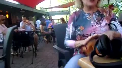 Elder woman loves bnkywuv's adjustment on music, 'so cool i could spit bullets'!