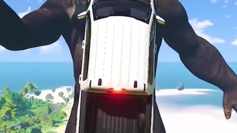 Car vs giant goriilla crash game