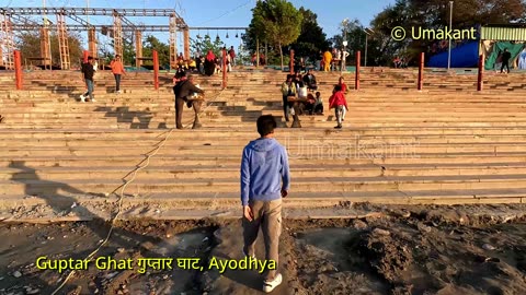 Ayodhya- Guptar Ghat (Part-1 of 2) Sarju River View, Temple and Boating