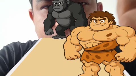 Man vs Gorilla Fight #manvsgorilla #fightgame #gorilla #bigfight