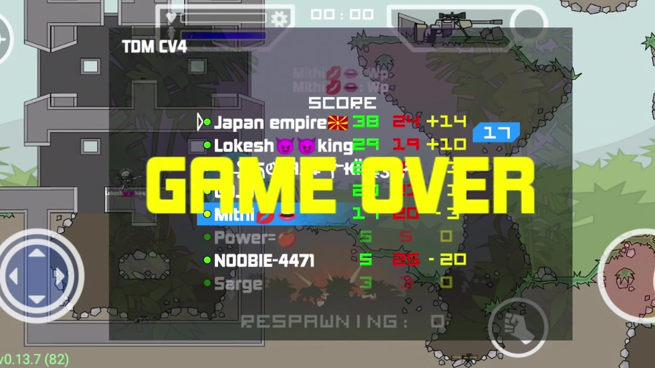 I playing with India players in MiniMilitia