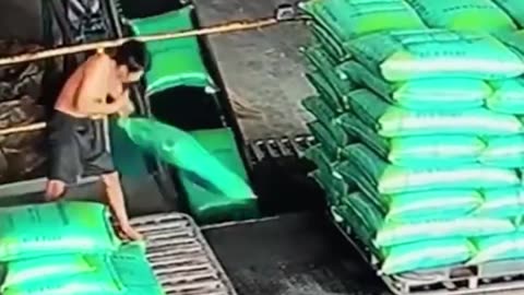 This worker keeps the line moving smoothly