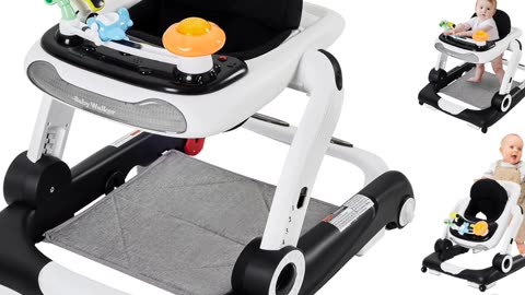 5-in-1 Baby Walker: Baby walker can be easily converted into 5