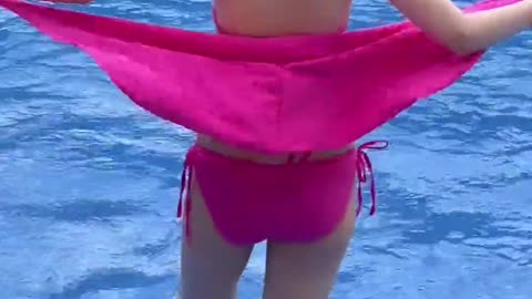 Transparent cleaning Swimming Pool with Ratna 💋🙏🏼