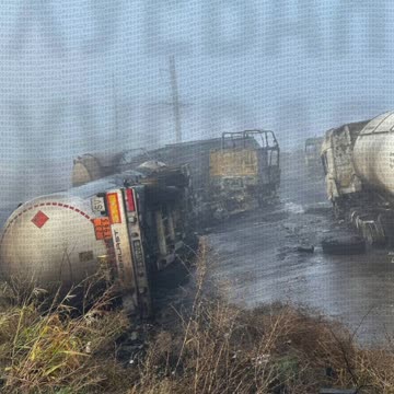 A convoy of Ukrainian fuel trucks was destroyed near Odesa