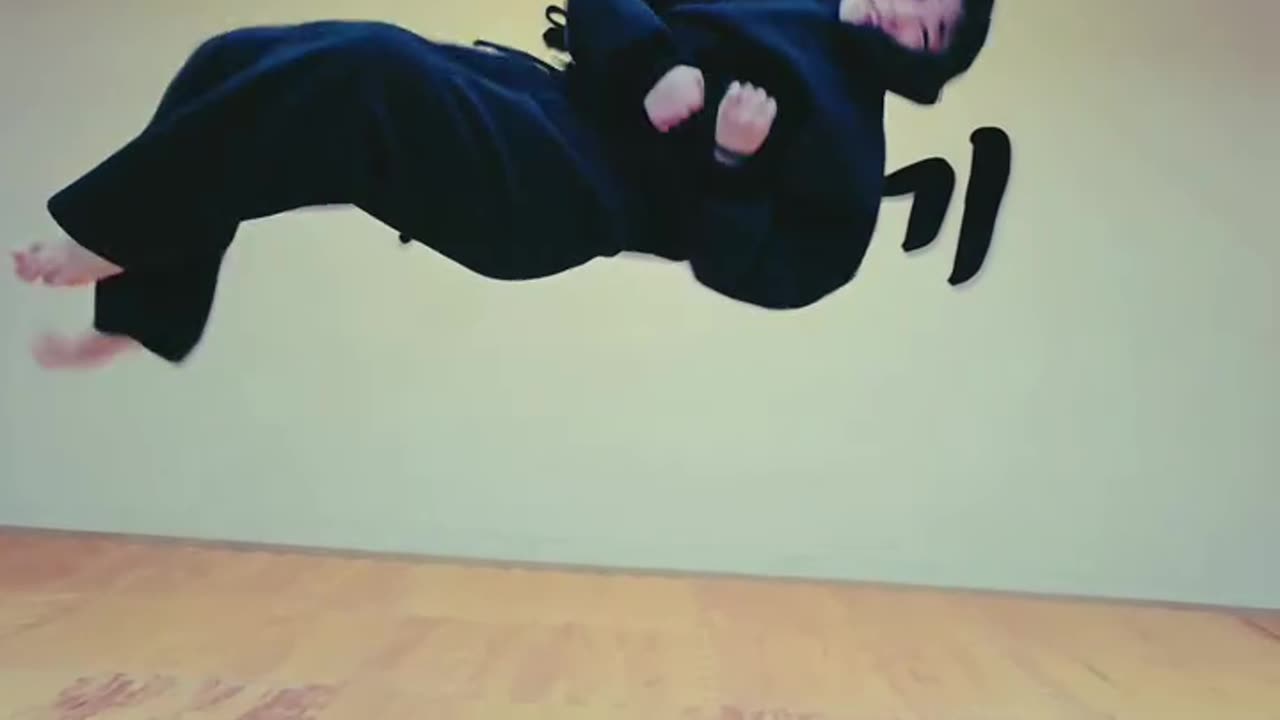 somersault kick 3 times