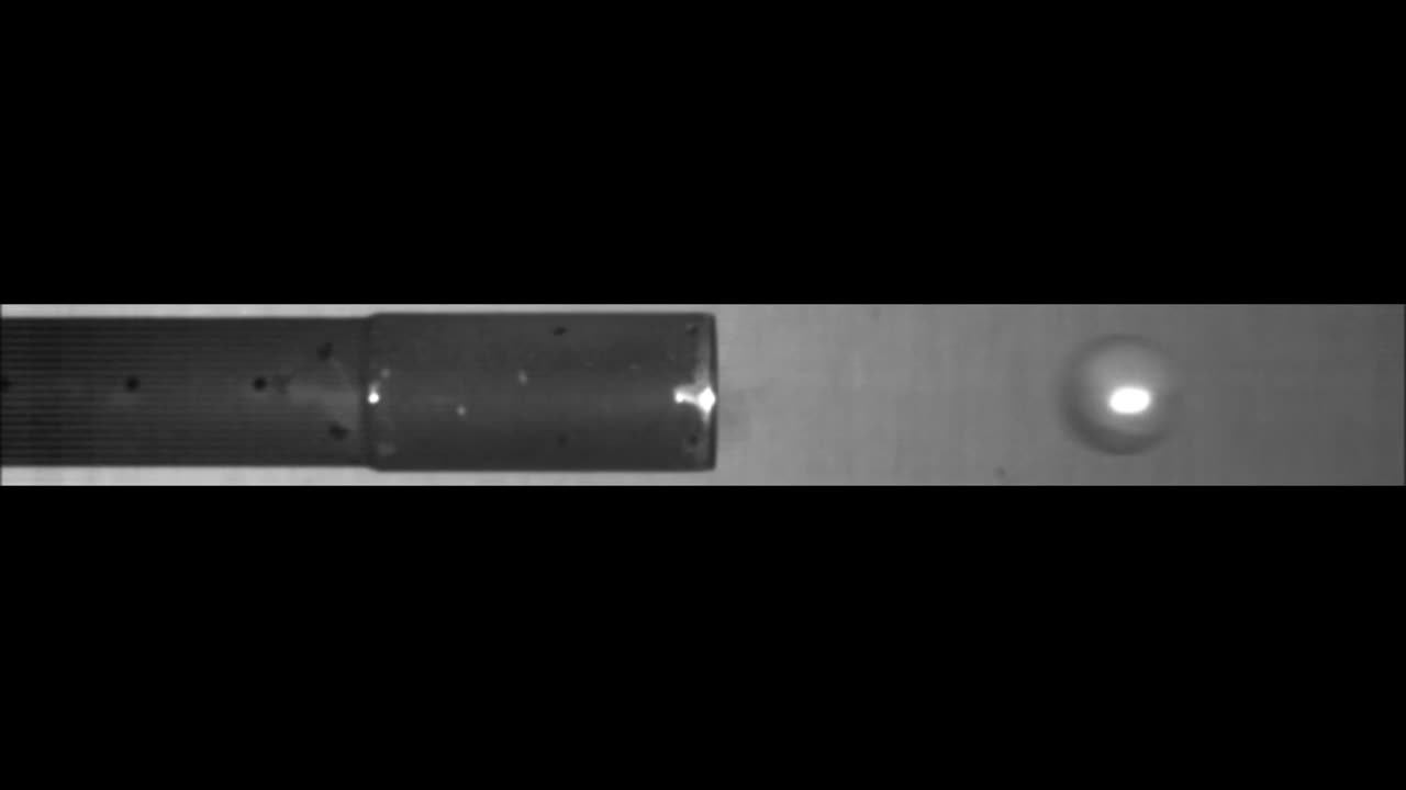 Paintball shot through ported barrel