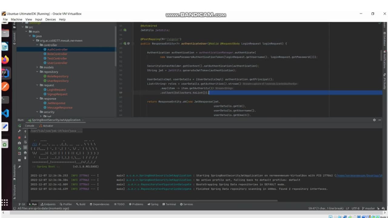 Student Work(Assignment )|CST8277 Assignment4 output part1 OAuth 2.0 Login Implementation|Algonquin