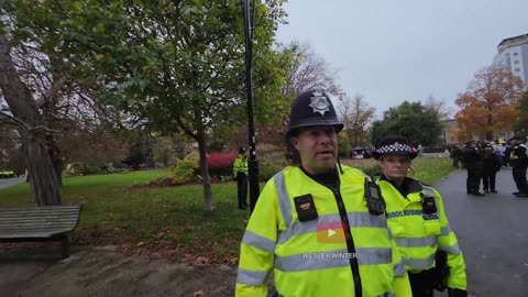 Confronted by antifa and Paul Blart. More evidence of two tier policing