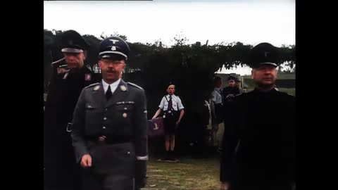 Himmler visits NSB Netherlands 1942