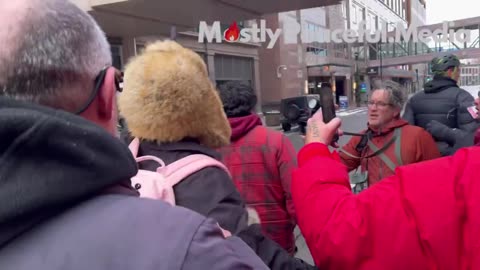 Man forced to take off American flag t-shirt by Minnesota leftists