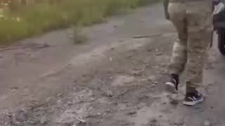 Russian Clean Up Crews Are Working in Sumy
