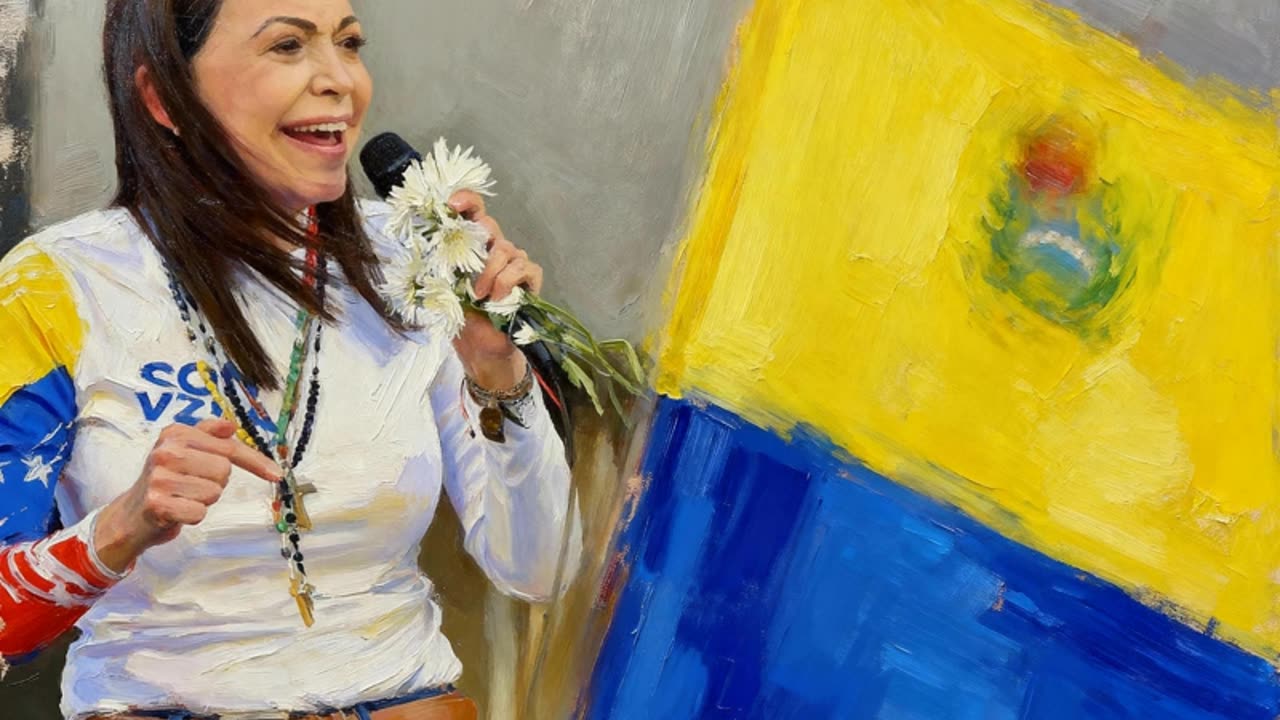 Maria Corina Nobel Escape - OpenSea Rarible NFT Joropo Rock Music Song