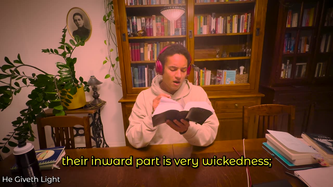 Psalm 5 (KJV) A Morning Prayer for Guidance | Audio Bible Reading with Subtitles | Daily Bible Study